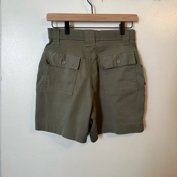 Vintage Army Green Cargo Shorts - Picture 2 of 5